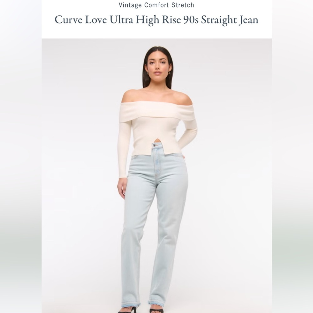 NEW Abercrombie curve love jeans - Picture 2 of 9